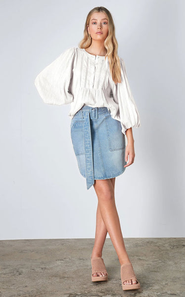 Esmaee - Masons Denim Skirt | INDIGO
