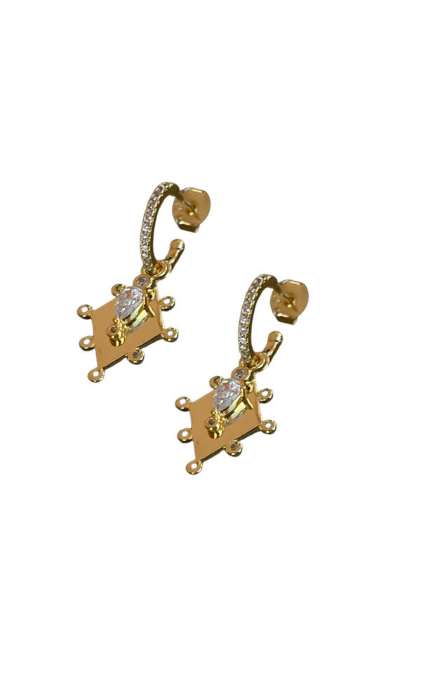 Lindi Kingi + Kelly - Goddess Earrings Gold