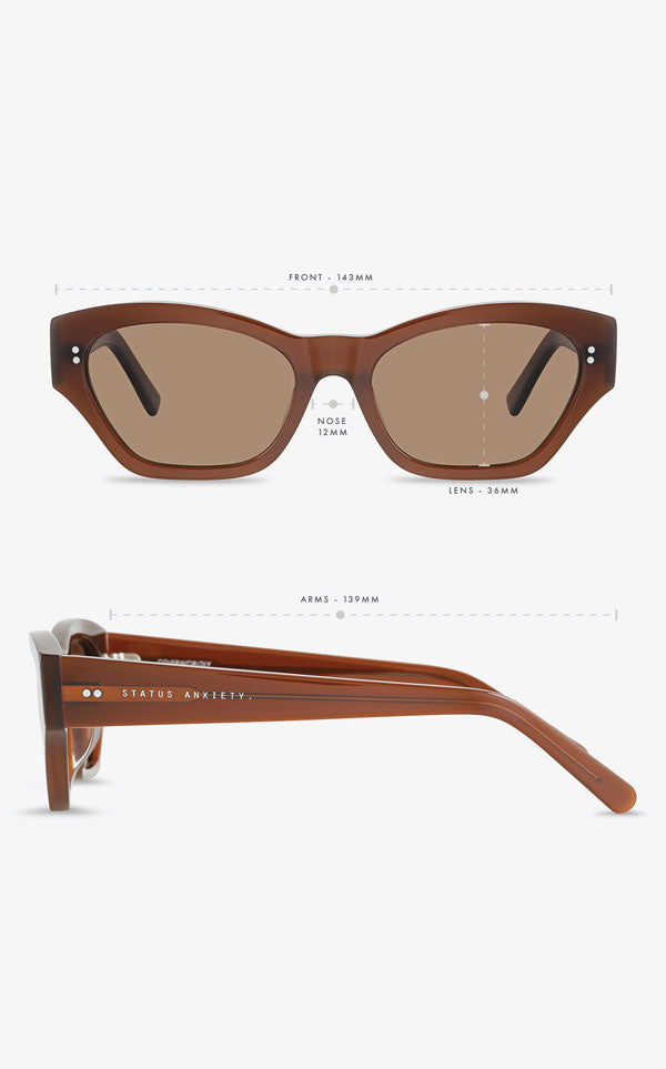 Status Anxiety - Otherwordly Brown Sunglasses