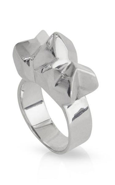 La Luna Rose - Triple Rock Ring Silver