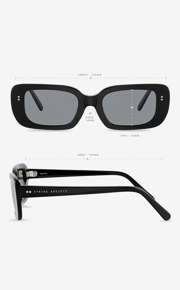 Status Anxiety - Solitary Black Sunglasses