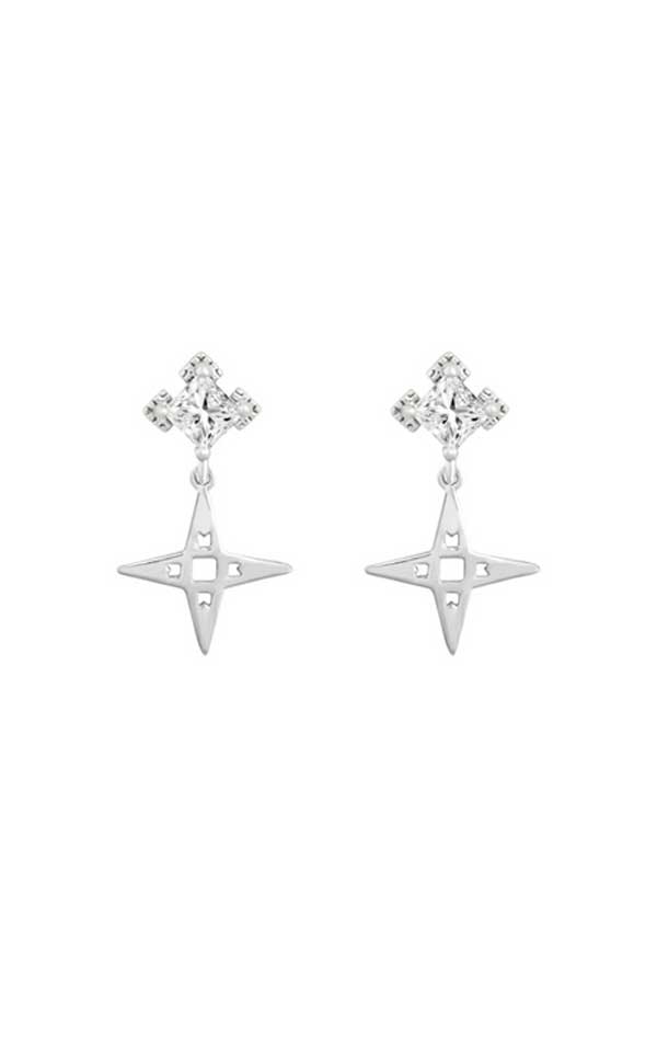 Lindi Kingi + Kelly - Star Stud Earrings Silver