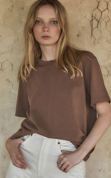 Status Anxiety - Feel Right Women's Tee | Coffee