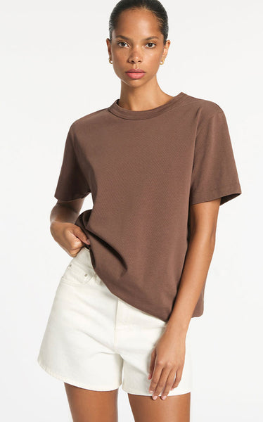 Status Anxiety - Feel Right Women's Tee | Coffee