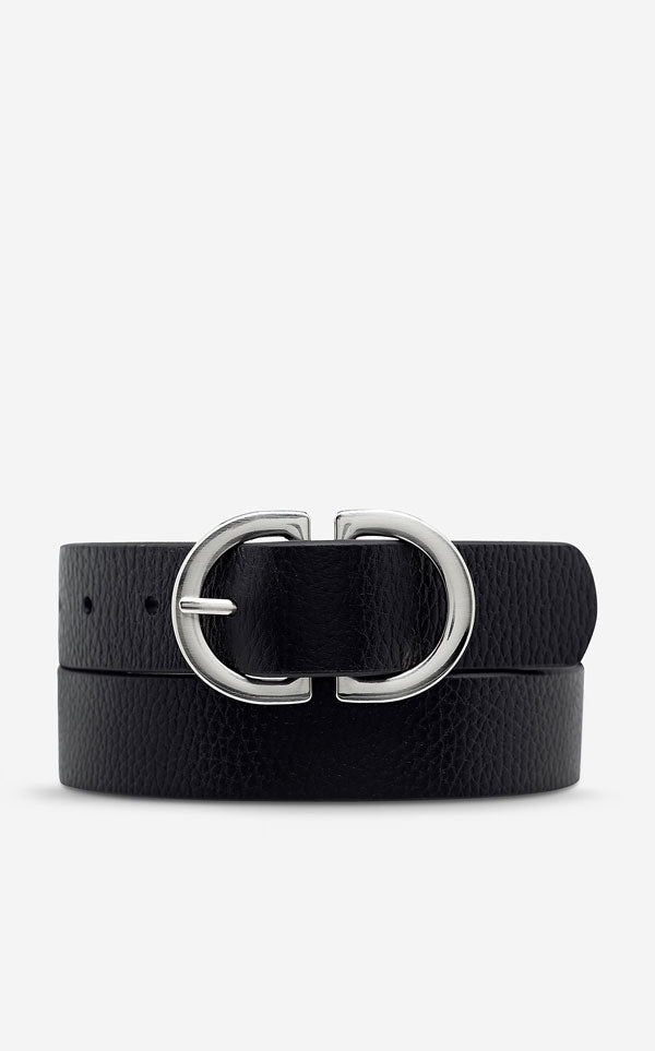 Status Anxiety - In Reverse Belt | Black/Silver