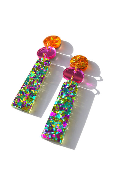 Hagen + Co - Trapeze Earrings | Teal