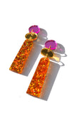 Hagen + Co - Trapeze Earrings | Amber