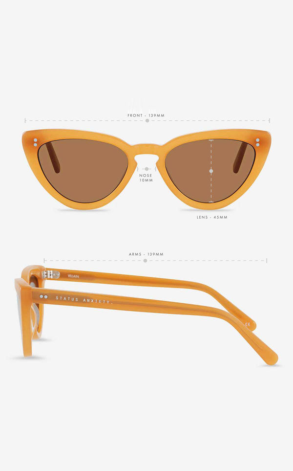 Status Anxiety - Villain Honey Sunglasses