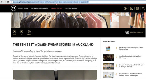 The Best Ten Womenswear Clothing Stores in Auckland